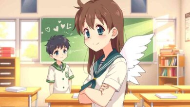 the angelic transfer student and mastophobia-kun