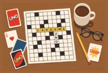 card game crossword clue