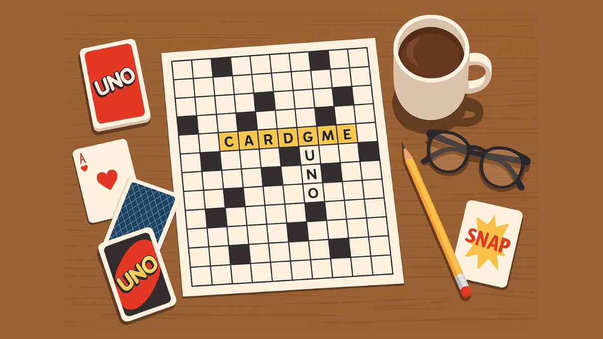 card game crossword clue
