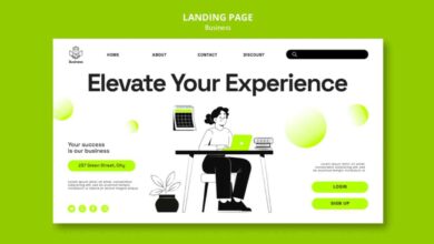 A professional landing page