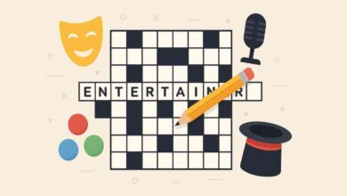 entertainer crossword