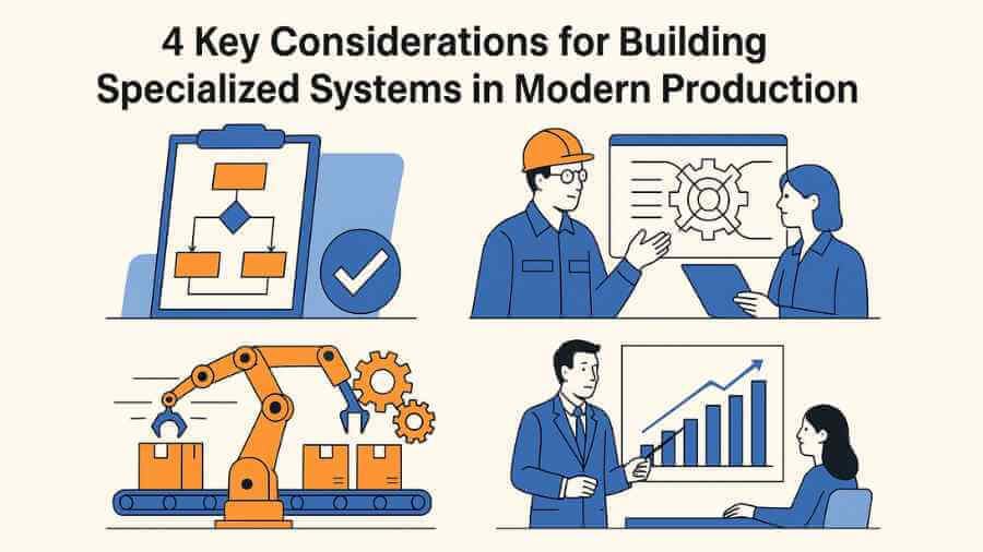 4 Key Considerations for Building Specialized Systems in Modern Production