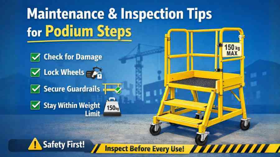 Maintenance and Inspection Tips for Podium Steps 