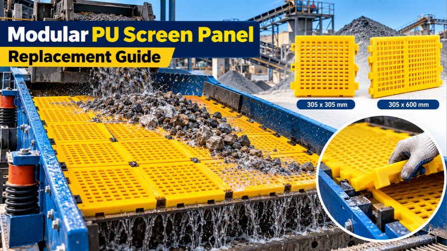 Modular PU Screen Panel Replacement Guide